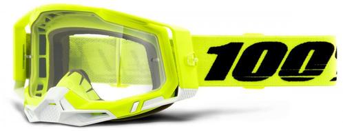 crossbril 100% Racecraft 2 Fluo geel - AANBIEDING, Motoren, Kleding | Motorkleding, Nieuw met kaartje, Motorcrosskleding, Verzenden