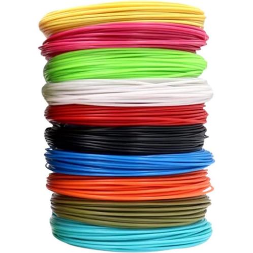 3D Pen Vullingen - 10 Kleuren - 50 Meter - PLA Filament Set, Computers en Software, 3D-printerbenodigheden, Nieuw, Verzenden