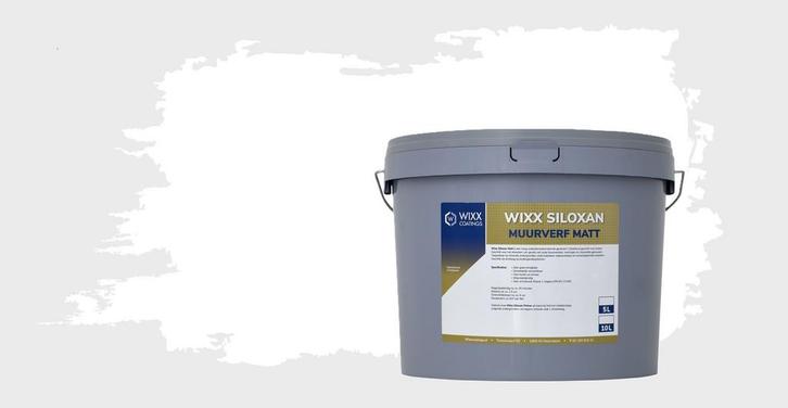 Wixx Siloxan Buitenlatex Matt Wit 5L, Doe-het-zelf en Verbouw, Verf, Beits en Lak, Verf, Wit, Nieuw, Minder dan 5 liter, Verzenden