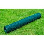 vidaXL Kippengaas 25x1 m met PVC-coating groen, Tuin en Terras, Verzenden, Nieuw, IJzer, 1 tot 2 meter
