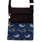 Schoudertasje - Dolfijn Geanimeerd Kroontje Onderwaterleven, Sieraden, Tassen en Uiterlijk, Ophalen of Verzenden, Nieuw, Zwart