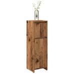 vidaXL Badkamerkast 30x30x95 cm bewerkt hout oud houtkleurig, Huis en Inrichting, Badkamer | Badkamermeubels, Verzenden, Nieuw