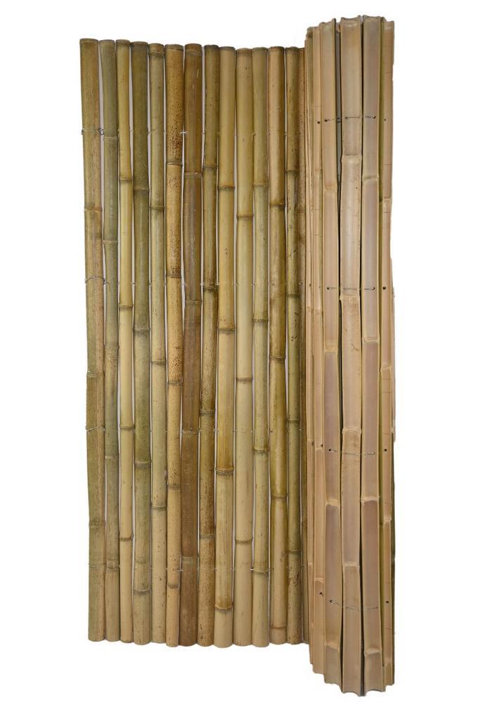 Bamboemat half rond naturel 150x180cm, Tuin en Terras, Schuttingen, Verzenden