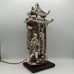 Imponente lampada orientale da tavolo rivestita in Argento, Antiek en Kunst, Antiek | Goud en Zilver