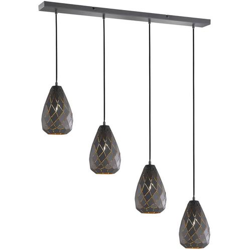 LED Hanglamp - Trion Uno - E27 Fitting - 4-lichts - Rond -, Huis en Inrichting, Lampen | Hanglampen, Nieuw, Metaal, Ophalen of Verzenden