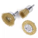 Benson Staalborstel Set - Voor Boormachines - Metaalbewer..., Doe-het-zelf en Verbouw, Gereedschap | Boormachines, Ophalen of Verzenden