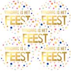 Fako Bijoux - 25 Stickers - Vandaag is het Feest - Met, Verzenden, Nieuw