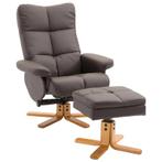 10% KORTING! - Relaxfauteuil Met Kruk En Opbergruimte, Tv-fa, Huis en Inrichting, Fauteuils, Verzenden, Nieuw