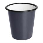 Emaille beker | grijs | 31cl | 6 stuks, Verzenden