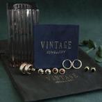 Vintage satijnen armband met tricolour gouden schakel 14 kt, Ophalen of Verzenden, Nieuw