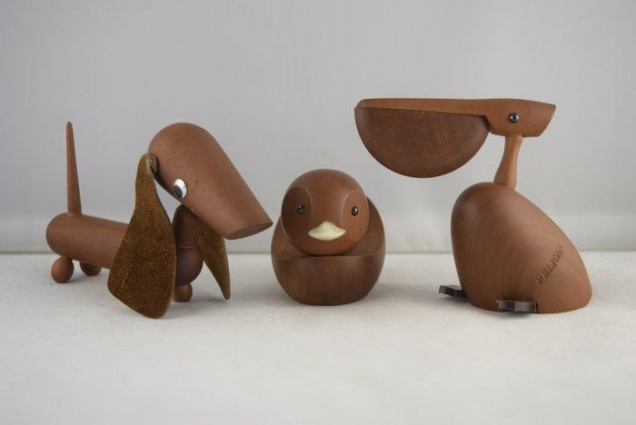 Senshukai Royal Pet - Miniature Wooden Animals - Speelgoed, Antiek en Kunst, Curiosa en Brocante