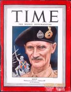 Cover Time Magazine1944 met Bernard Montgomery (lijst optie), Verzamelen, Militaria | Tweede Wereldoorlog, Verzenden, Foto of Poster