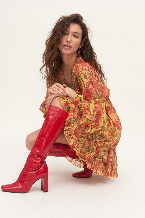 Boho luchtige jurk tuniek met elastische talie van zijde,, Kleding | Dames, Jurken