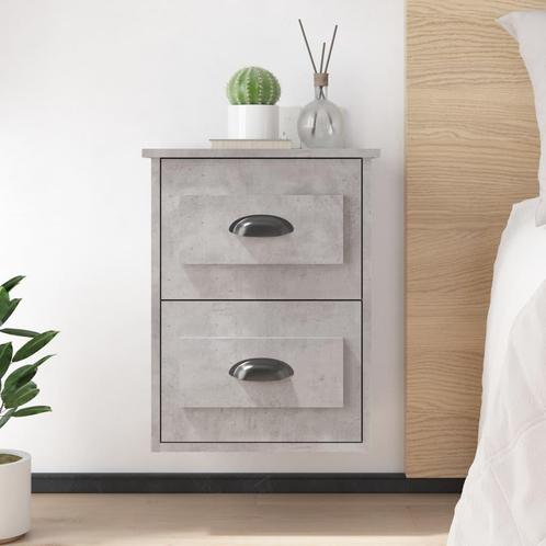 vidaXL Nachtkastjes 2 st wandgemonteerd 41,5x36x53 cm, Huis en Inrichting, Slaapkamer | Nachtkastjes, Nieuw, Minder dan 45 cm