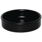 Schaaltjes | Keramiek | Zwart | 6 Stuks | Ø102x20(h)mm, Verzenden, Nieuw in verpakking