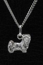 Zilveren Yorkshire terrier - huismodel met staart ketting..., Verzenden, Nieuw