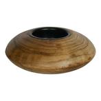 windlicht mango hout 11x11x4cm, Huis en Inrichting, Verzenden, Nieuw