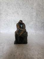 sculptuur, Le Baiser de Rodin - 14 cm - Brons
