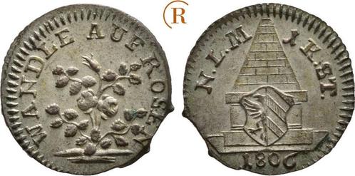 1 Kreuzer 1806 Nuernberg Stadt:, Postzegels en Munten, Munten | Europa | Niet-Euromunten, Verzenden