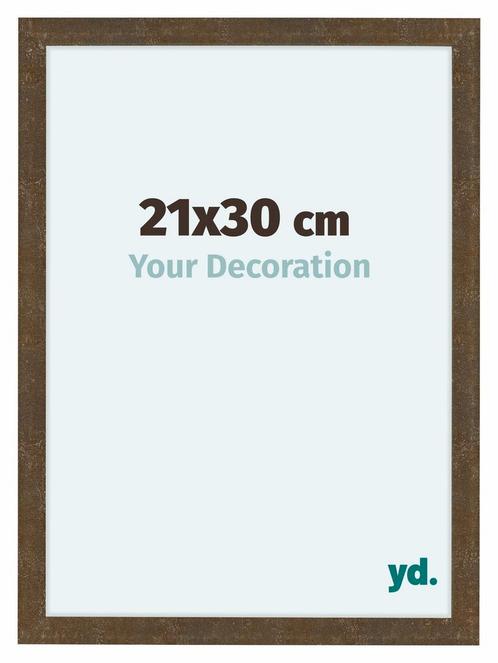 Fotolijst 21x30 cm - Goud Antiek - MDF - Como, Huis en Inrichting, Woonaccessoires | Lijsten, Nieuw, Verzenden