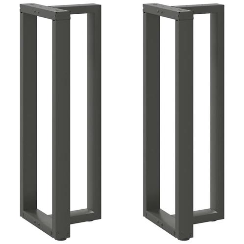vidaXL Bartafelpoten 2 st T-vormig 50x35x(110-111) cm staal, Huis en Inrichting, Tafelonderdelen, Nieuw, Verzenden