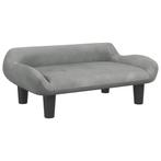 Hondenmand 70x40 - Lichtgrijs Fluweel - OP=OP! 47% Korting, Dieren en Toebehoren, Ophalen of Verzenden, Nieuw, Polyester