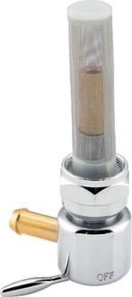 Bikers Choice Chrome Round Petcock 22MM Left Outlet - 489635, Ophalen of Verzenden, Nieuw