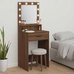 vidaXL Plafondtafel met lade Bruin Eiken 50 x 41 x 135 cm, Huis en Inrichting, Verzenden, Nieuw