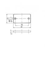 Jokon Reflector R115 Rechthoekig Wit, Caravans en Kamperen, Ophalen of Verzenden, Nieuw