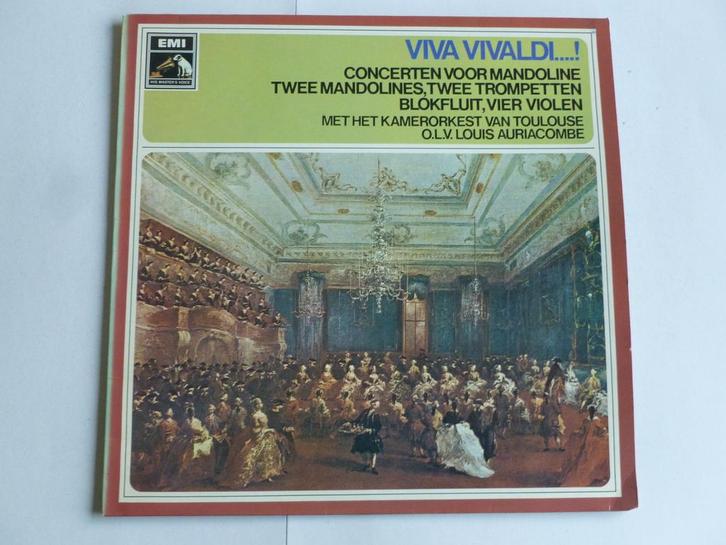 Viva Vivaldi...! Concerten voor Mandoline / L. Auriacombe (L, Cd's en Dvd's, Vinyl | Klassiek, Zo goed als nieuw, Verzenden