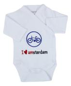 Petit Villain Amsterdam Fiets Wit Romper, Kinderen en Baby's, Verzenden, Nieuw