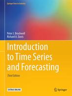 Introduction to Time Series and Forecasting 9783319298528, Zo goed als nieuw