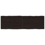 vidaXL Tafelblad natuurlijke rand 160x50x(2-4)cm eikenhout, Huis en Inrichting, Tafels | Eettafels, Verzenden, Nieuw