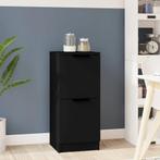 vidaXL Dressoir 30x30x70 cm bewerkt hout zwart, Minder dan 50 cm, Verzenden, Nieuw, 25 tot 50 cm