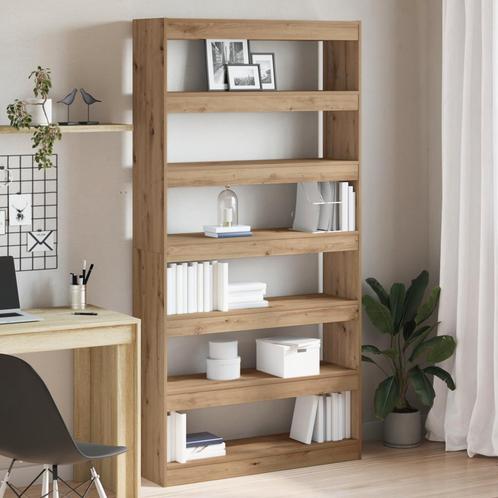 vidaXL Boekenkast/Kamerdivider Artisan Eik 100x30x198 cm, Huis en Inrichting, Kasten | Boekenkasten, Nieuw, Minder dan 50 cm, Overige houtsoorten
