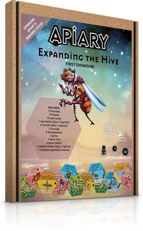 Apiary - Expanding the Hive | Stonemaier Games -, Hobby en Vrije tijd, Gezelschapsspellen | Bordspellen, Nieuw, Verzenden