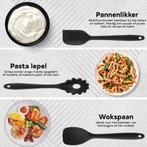 HI NATURE™ Keukengerei Set met Houder 15 delig - Siliconen, Ophalen of Verzenden, Zo goed als nieuw