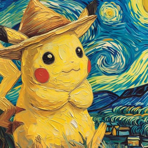 SKE - Pika Night, Antiek en Kunst, Kunst | Schilderijen | Modern