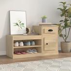 vidaXL Schoenenkast 100x42x60 cm bewerkt hout sonoma, Verzenden, Nieuw