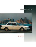 1992 TOYOTA COROLLA BROCHURE ENGELS (USA), Boeken, Auto's | Folders en Tijdschriften, Nieuw, Toyota, Author
