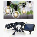 Solar prikkabel Chain met 10 warm witte led filament lampen, Tuin en Terras, Buitenverlichting, Nieuw, Minder dan 50 watt, Overige typen