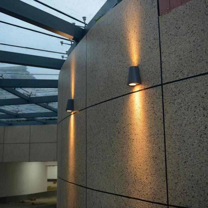 LEDs Light LED Wandlamp Buiten - Vaas met 2 lichtpunten - M, Huis en Inrichting, Lampen | Overige, Nieuw, Verzenden