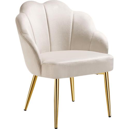 Cocktail stoel Hellen, gestoffeerd met fluwelen bekleding -, Huis en Inrichting, Stoelen, Verzenden