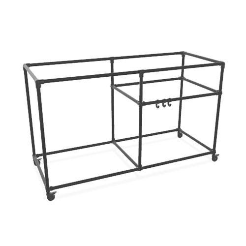 BBQ Meubel Bavette | Zwart 33.7 mm | Wiel | DIY Bouwpakket, Tuin en Terras, Barbecue-accessoires, Ophalen of Verzenden