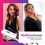 Stijltang met stoomtoevoer -RAVEG Steam Styler - wit, Ophalen of Verzenden, Zo goed als nieuw