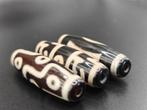 Tibetaanse Agaat 9 Ogen, Dharma Hoed, Hemel & Aarde Dzi -