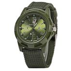 Fako® - Horloge - Army - Groen, Verzenden, Nieuw