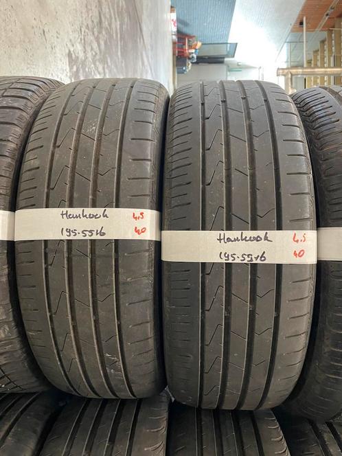 195-55-16 Hankook Zomerbanden 4.5mm Incl Montage 195 55 16, Auto-onderdelen, Banden en Velgen, 16 inch, Zomerbanden, 195 mm, Personenwagen
