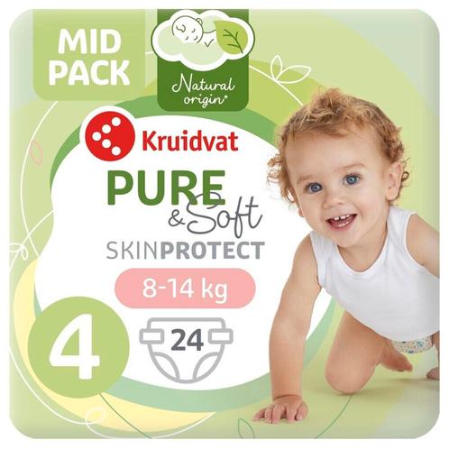 Kruidvat Pure & Soft 4 Maxi Luiers Midpack, Kinderen en Baby's, Overige Kinderen en Baby's, Nieuw, Verzenden