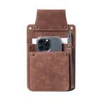 Iphone / Portemonnee holster - Cognac - LD-O702, Verzenden